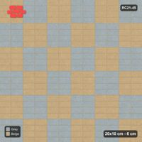 Interlock (Pasco) 20x10 cm · RC21-45 · Stack Bond, 40 cm Chequer