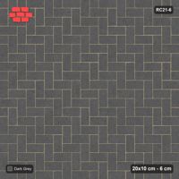 Interlock (Pasco) 20x10 cm · RC21-6 · Herringbone 90