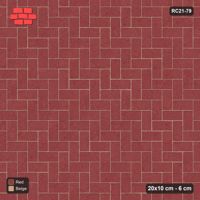 Interlock (Pasco) 20x10 cm · RC21-79 · Herringbone 90, 25H Kerb Frame
