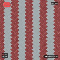 Interlock (Pasco) 20x10 cm · RC21-83 · Herringbone 45, Chevron Stripes 1x
