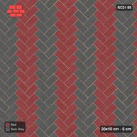 Interlock (Pasco) 20x10 cm · RC21-85 · Herringbone 45, Chevron Stripes 1x