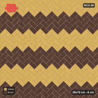 Interlock (Pasco) 20x10 cm · RC21-96 · Herringbone 45, Diagonal Bands 60