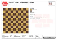 Interlock (Pasco) 20x10 cm · RC21T8-12 · Basketweave Checker