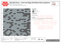 Interlock (Pasco) 20x10 cm · RC21T8-122 · Charcoal Edge Soft-Blend Running Bond