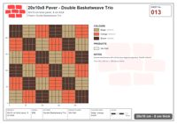 Interlock (Pasco) 20x10 cm · RC21T8-13 · Double Basketweave Trio