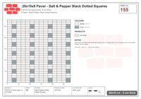 Interlock (Pasco) 20x10 cm · RC21T8-155 · Salt & Pepper Stack Dotted Squares