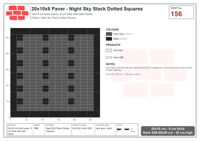 Interlock (Pasco) 20x10 cm · RC21T8-156 · Night Sky Stack Dotted Squares