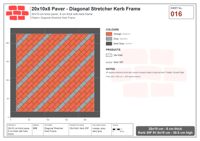 Interlock (Pasco) 20x10 cm · RC21T8-16 · Diagonal Stretcher Kerb Frame