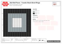Interlock (Pasco) 20x10 cm · RC21T8-161 · Tuxedo Stack Bond Rings