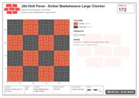 Interlock (Pasco) 20x10 cm · RC21T8-172 · Ember Basketweave Large Checker
