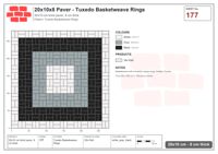 Interlock (Pasco) 20x10 cm · RC21T8-177 · Tuxedo Basketweave Rings