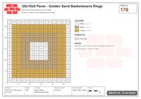 Interlock (Pasco) 20x10 cm · RC21T8-178 · Golden Sand Basketweave Rings