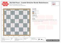 Interlock (Pasco) 20x10 cm · RC21T8-181 · Coastal Stretcher Border Basketweave