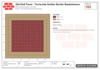 Interlock (Pasco) 20x10 cm · RC21T8-183 · Terracotta Soldier Border Basketweave