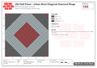 Interlock (Pasco) 20x10 cm · RC21T8-189 · Urban Brick Diagonal Diamond Rings