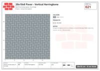 Interlock (Pasco) 20x10 cm · RC21T8-21 · Vertical Herringbone