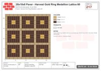 Interlock (Pasco) 20x10 cm · RC21T8-217 · Harvest Gold Ring Medallion Lattice 60