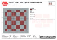 Interlock (Pasco) 20x10 cm · RC21T8-219 · Brick & Ash 40 cm Panel Checker