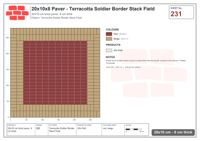 Interlock (Pasco) 20x10 cm · RC21T8-231 · Terracotta Soldier Border Stack Field