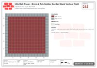 Interlock (Pasco) 20x10 cm · RC21T8-232 · Brick & Ash Soldier Border Stack Vertical Field