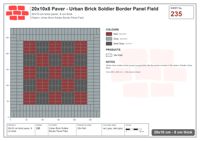 Interlock (Pasco) 20x10 cm · RC21T8-235 · Urban Brick Soldier Border Panel Field