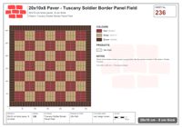 Interlock (Pasco) 20x10 cm · RC21T8-236 · Tuscany Soldier Border Panel Field