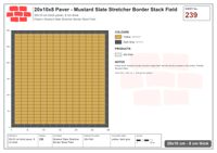 Interlock (Pasco) 20x10 cm · RC21T8-239 · Mustard Slate Stretcher Border Stack Field