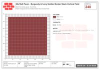 Interlock (Pasco) 20x10 cm · RC21T8-240 · Burgundy & Ivory Soldier Border Stack Vertical Field