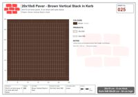 Interlock (Pasco) 20x10 cm · RC21T8-25 · Brown Vertical Stack in Kerb