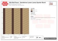 Interlock (Pasco) 20x10 cm · RC21T8-250 · Sandstone Lanes Lanes Quarter Bond