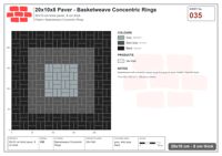 Interlock (Pasco) 20x10 cm · RC21T8-35 · Basketweave Concentric Rings