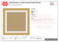 Interlock (Pasco) 20x10 cm · RC21T8-36 · Golden Double Soldier Border