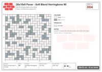 Interlock (Pasco) 20x10 cm · RC21T8-4 · Soft Blend Herringbone 90