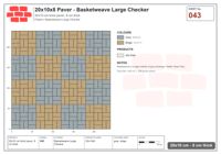 Interlock (Pasco) 20x10 cm · RC21T8-43 · Basketweave Large Checker