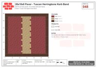 Interlock (Pasco) 20x10 cm · RC21T8-48 · Tuscan Herringbone Kerb Band