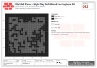 Interlock (Pasco) 20x10 cm · RC21T8-62 · Night Sky Soft-Blend Herringbone 90