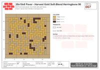 Interlock (Pasco) 20x10 cm · RC21T8-67 · Harvest Gold Soft-Blend Herringbone 90