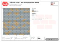 Interlock (Pasco) 20x10 cm · RC21T8-7 · Half Bond Stretcher Blend