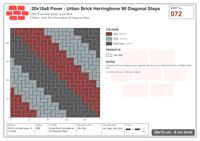 Interlock (Pasco) 20x10 cm · RC21T8-72 · Urban Brick Herringbone 90 Diagonal Steps