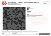 Interlock (Pasco) 20x10 cm · RC21T8-99 · Night Sky Soft-Blend Herringbone 45