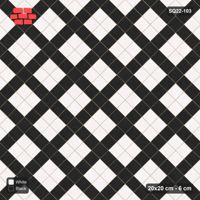 Interlock (Pasco) 20x20 cm · SQ22-103 · Diagonal Plaza Grid, Tight
