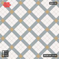 Interlock (Pasco) 20x20 cm · SQ22-105 · Diagonal Grid Corner Accents