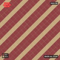 Interlock (Pasco) 20x20 cm · SQ22-106 · Diagonal Course Stripes