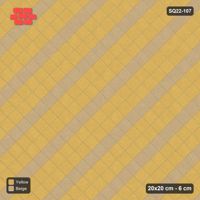 Interlock (Pasco) 20x20 cm · SQ22-107 · Diagonal Course Stripes