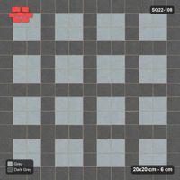 Interlock (Pasco) 20x20 cm · SQ22-108 · Plaza Grid Every 3 Units