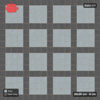 Interlock (Pasco) 20x20 cm · SQ22-111 · Plaza Grid Every 4 Units