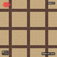 Interlock (Pasco) 20x20 cm · SQ22-117 · Plaza Grid Every 6 Units