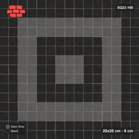 Interlock (Pasco) 20x20 cm · SQ22-160 · Wide Square Rings