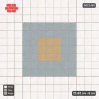 Interlock (Pasco) 20x20 cm · SQ22-162 · Central Square Medallion