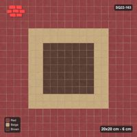 Interlock (Pasco) 20x20 cm · SQ22-163 · Central Square Medallion